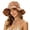 Brown, variant on Sun Caps For Women Wide Brim Summer Beach Hat Cute Hats For Women