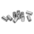 thumbnail image 1 of Round Connector Nut, 304 Stainless Steel Female Thread Strong 10Pcs Coupling Nut  for Indoor Outdoor, 1 of 8