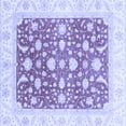 thumbnail image 1 of Ahgly Company Indoor Square Abstract Blue Modern Area Rugs, 6' Square, 1 of 4