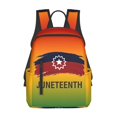 thumbnail image 1 of Juneteenth American Backpack Casual Shoulder Daypack Lightweight Travel Backpack For Men Women, 1 of 5