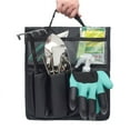 thumbnail image 2 of LNKOO Garden Kneeler Tool Bag Stool Pouch Seat Storage Tote Hanging Organizer, 600D Waterproof Portable for Outdoor Gardening, 12” x 13“Cart Storage Pouch Toolkit (Black, NOT Include Kneeler), 2 of 7