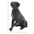 thumbnail image 4 of 14" x 20" Brown Polystone Dog Sculpture, by DecMode, 4 of 18