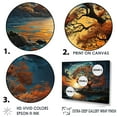 thumbnail image 3 of Designart "Fluid Art Of Dawn'S Beauty" Sunrisesunset Floater Framed Canvas Prints, 3 of 5
