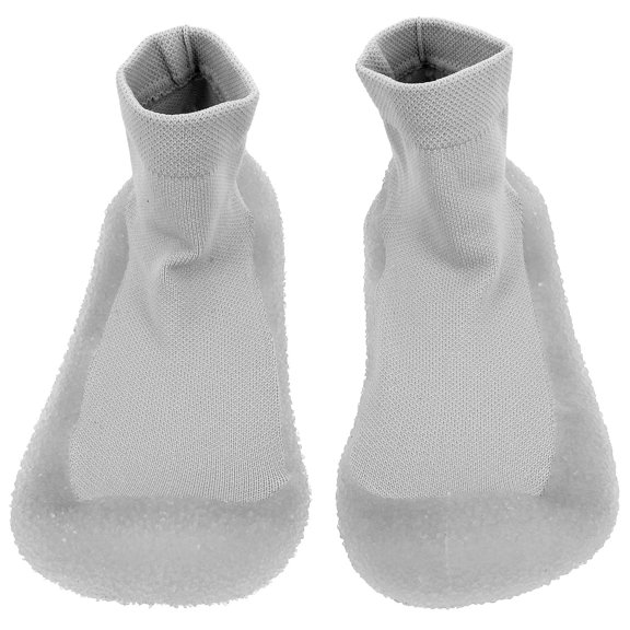 FOMIYES 1 Pair Kids Minimalist Yoga Shoes Grey TPE Material Comfortable Fit Safe for Beach Vacation and Everyday Wear