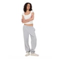 thumbnail image 2 of Forever 21 Women's Heather Grey Low-Rise Fleece Jogger, XS, 2 of 6