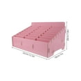 thumbnail image 2 of COMPUKAS Pink Wood Phone Holder Desktop Storage Box for Classroom and Office Organization, 2 of 6