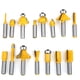 thumbnail image 3 of Kit de Brocas para enrutador de 15 piezas, kit de brocas para enrutador de carburo cementado con caja de almacenamiento, Herramientas de carpintería para, 3 of 7