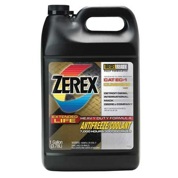 ZEREX ZXED1 Antifreeze Coolant,1 gal.,Concentrated
