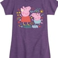thumbnail image 3 of Peppa Pig - Golden Hour Sketch - Girls Toddler And Youth Fitted Short Sleeve Tee, 3 of 5