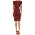 thumbnail image 2 of bar III Womens Ribbed Envelope Sheath Dress, Purple, X-Small, 2 of 3