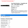 thumbnail image 2 of Front Shock Absorber - Compatible with 1979 - 1985 Cadillac Eldorado 1980 1981 1982 1983 1984, 2 of 2