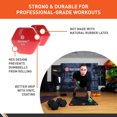 thumbnail image 2 of Body Sport Vinyl Coated Dumbbell Weight, 5 lb. (Single) - Strength Training Equipment for Home Fitness & Gym Workouts (Red), 2 of 7