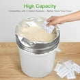 thumbnail image 4 of 5-Gallon Mylar Bags for Food Storage: 10-Pack Thick Long Term Store Bags with Oxygen Absorbers - 11 Mil Air Vacuum Heat Seal Bag for Bucket Rice Beans - Large Sturdy Food Package, 4 of 5