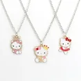 thumbnail image 1 of Sanrio-collar de aleación de Hello Kitty para niñas y mujeres, cadena de dibujos animados de Anime, lindo gatito ahuecado, juguetes, regalos de cumpleaños, 1 of 2