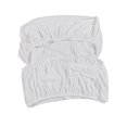 thumbnail image 3 of Rectangle Ottoman Slipcover Stretchable Footrest Stool Slipcover Thick Washable White, 3 of 9