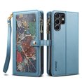 thumbnail image 2 of Feishell Crossbody Wallet Phone Case for Samsung Galaxy S22 Ultra,with Hand Strap & Shoulder Strap,Luxury PU Leather Magnetic Clasp Multi Card Slots Flip Kickstand Phone Case,Blue, 2 of 17