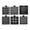 Black, variant on Ywmsfl Professional Memo Pad Stencil Template Systems For Sticky Note Includes Base And Stencils For Efficient Organization