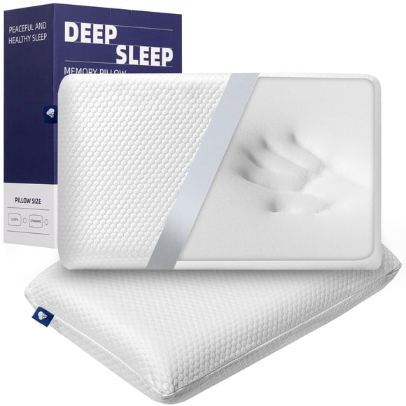 Almohada para Cama HYVECLOUD de Espuma Viscoelástica con Enfriamiento 61x41 cm Firmeza Media Juego de 2