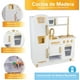 thumbnail image 4 of Kids House Cocina de Madera Elite White, Cocinita de Juguete para Niña Color Blanco con Dorado, Detalles de Lujo, con Puertas Que Abren y Cierran de Verdad, 4 of 5