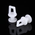 thumbnail image 4 of KAKOWELY Poulie de Rideau 100 Pcs Rouleaux de Tringle Rail de Rideau en Plastique Roues pour Fenêtre Porte Rideaux de Douche (Blanc)0.79"X0.39"X0.39 Pouces, 4 of 4