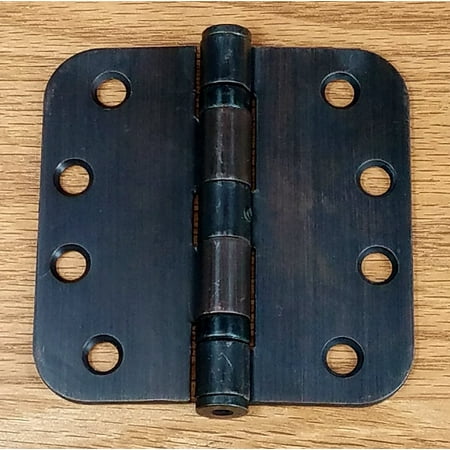Non Hinged Wall (Commercial Door Hinges - 4 Inch with 5/8 Radius - Ball Bearing - Oil Rubbed Bronze - Non Removable Pin - 2)