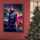 thumbnail image 4 of Diamante pintura 5D DIY completo taladro redondo Animal Kit decoración del hogar arte artesanía, 4 of 9
