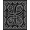 Black, Pattern 1, variant on ODIKA 4' x 6' Machine Washable Non-Slip Area Rug, Celtic Knotwork High Traffic Rug, Green, 463801