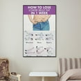 thumbnail image 6 of Belly Fat Loss Workout Poster Yoga 30-Day Home Exercise Chart Canvas Wall Art Aesthetic Decorative Painting, 6 of 7