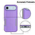 thumbnail image 7 of Njjex iPhone 17 Air Case 6.9" Shockproof Rugged Cover, Military Grade Protection, Slim Fit Anti-Slip Bumper Case Dual Layer Full Body Protective Cover for iphone 17 Air -Purple, 7 of 7