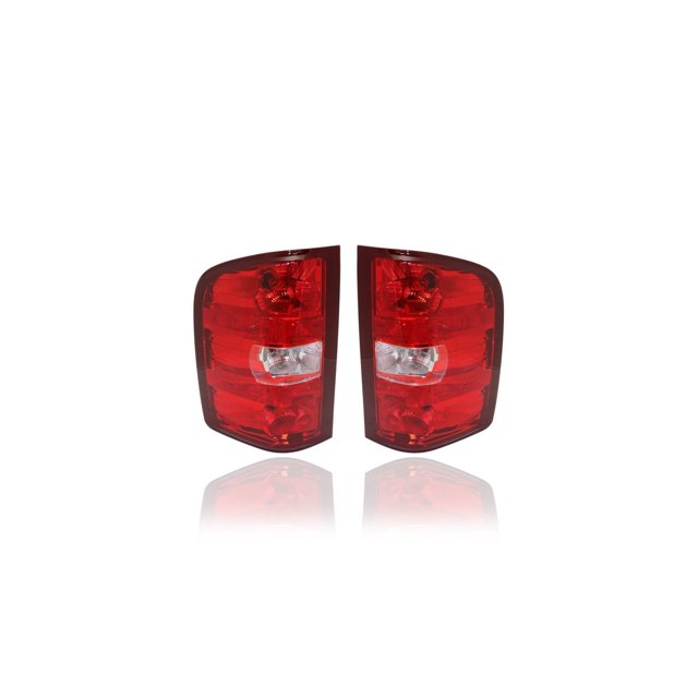 Tail Light Assembly - Compatible/Replacement for '10-13 Chevrolet Silverado - Pair, Left Driver + Right Passenger Set - 20840272, 20840271