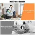thumbnail image 4 of Washer Dryer Pedestal Stand, 24.1" Laundry Pedestal for Compact Washing Machine, 4 of 9