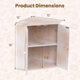 thumbnail image 3 of Costway Corner Bread Box. Bamboo Double Layer Breadbox Organizer with Adjustable Shelf, 3 of 9