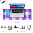 thumbnail image 5 of Aesthetic Pastel Checkered Desk Mat - Office Decor, Extra Large Mouse Pad, Laptop Pad, Gaming Mat - Your Ultimate Workspace Upgrade, Size 31.5x11.8in., 5 of 7