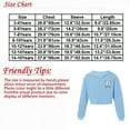 thumbnail image 5 of inlzdz Girls Hip Hop Dance Sweatshirts Butterflies Printed Long Sleeves Pullover Hoodies Tops Red 8, 5 of 5
