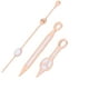 thumbnail image 4 of Juego de manecillas de reloj, manecillas de reloj de aleación, horas, minutos, segundos para piezas de reparación de relojes, oro rosa, 4 of 8