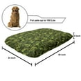 thumbnail image 2 of Sage Pet Bed, Evergreen Christmas Tree Coniferous Fir Pine Leaves Retro Seasonal Forest, Resistant Pad for Dogs and Cats Cushion with Removable Cover, 24" x 39", Olive Green Pale Green, by Ambesonne, 2 of 4