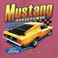 thumbnail image 6 of Wild Bobby, Ford Yellow Mustang Horsepower Cars and Trucks Men Graphic Tee, Vintage Heather Red, 4X-Large, 6 of 6
