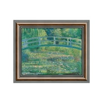 Water Lily Pond by Claude Monet Framed Wall Art Print, Monet Water Lilies Print, Bridge Horizontal Print, 11x14 2428