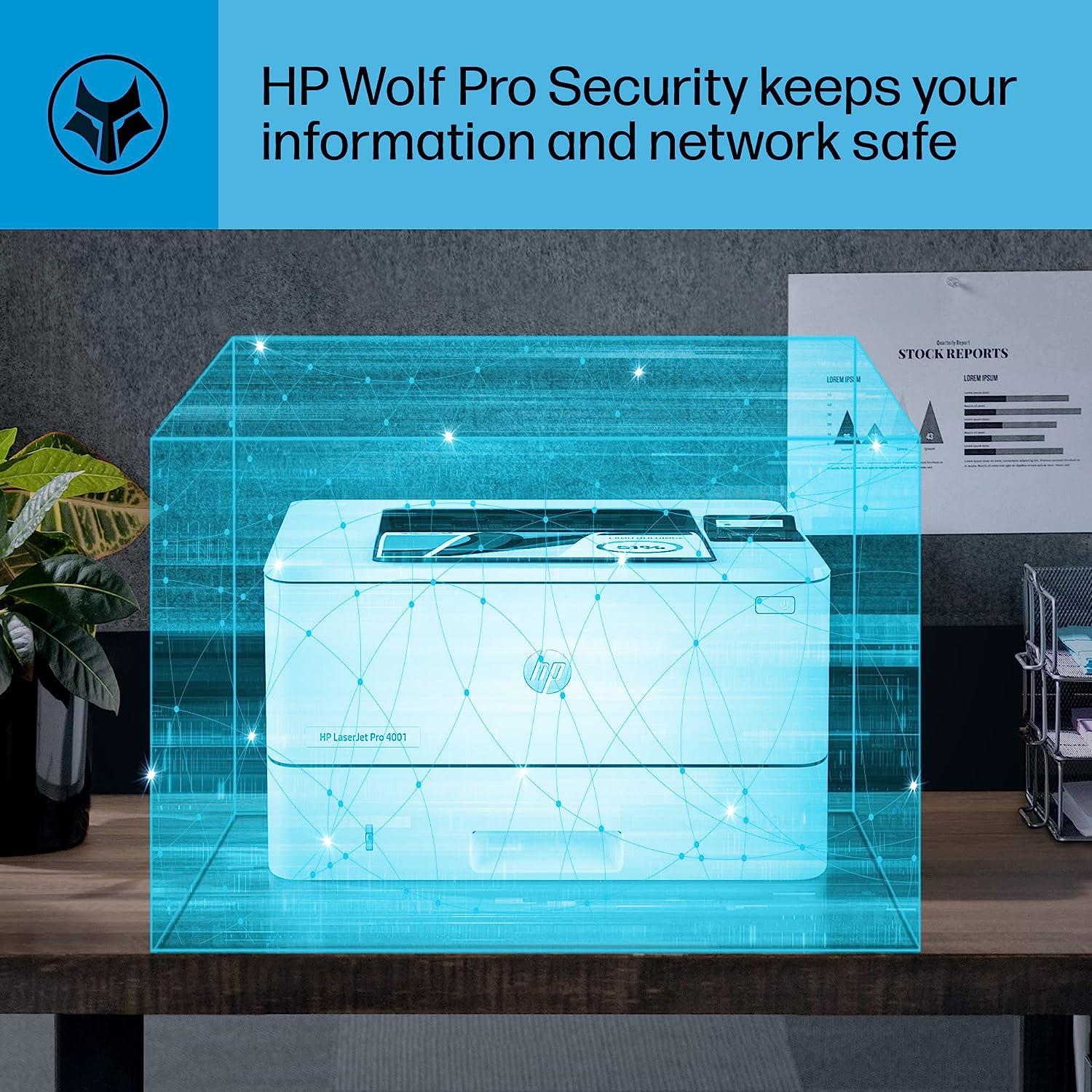 HP LaserJet Pro 4001dn Laser Monochrome Printer photo 2