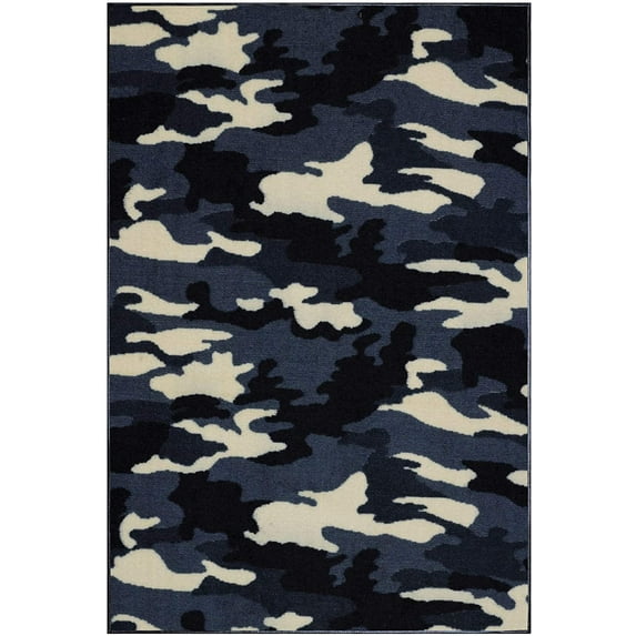 Camouflage Undercover Area Rug for Living Room, Dining Room, Kitchen, Bedroom, Kids, Made In USA - 8' x 9'