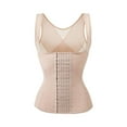 thumbnail image 2 of GENEMA Womens Underbust Waist Corset Vest Tummy Control Shapewear Postpartum Hourglass Body Shaper Cincher Tank Top with Hooks, 2 of 16