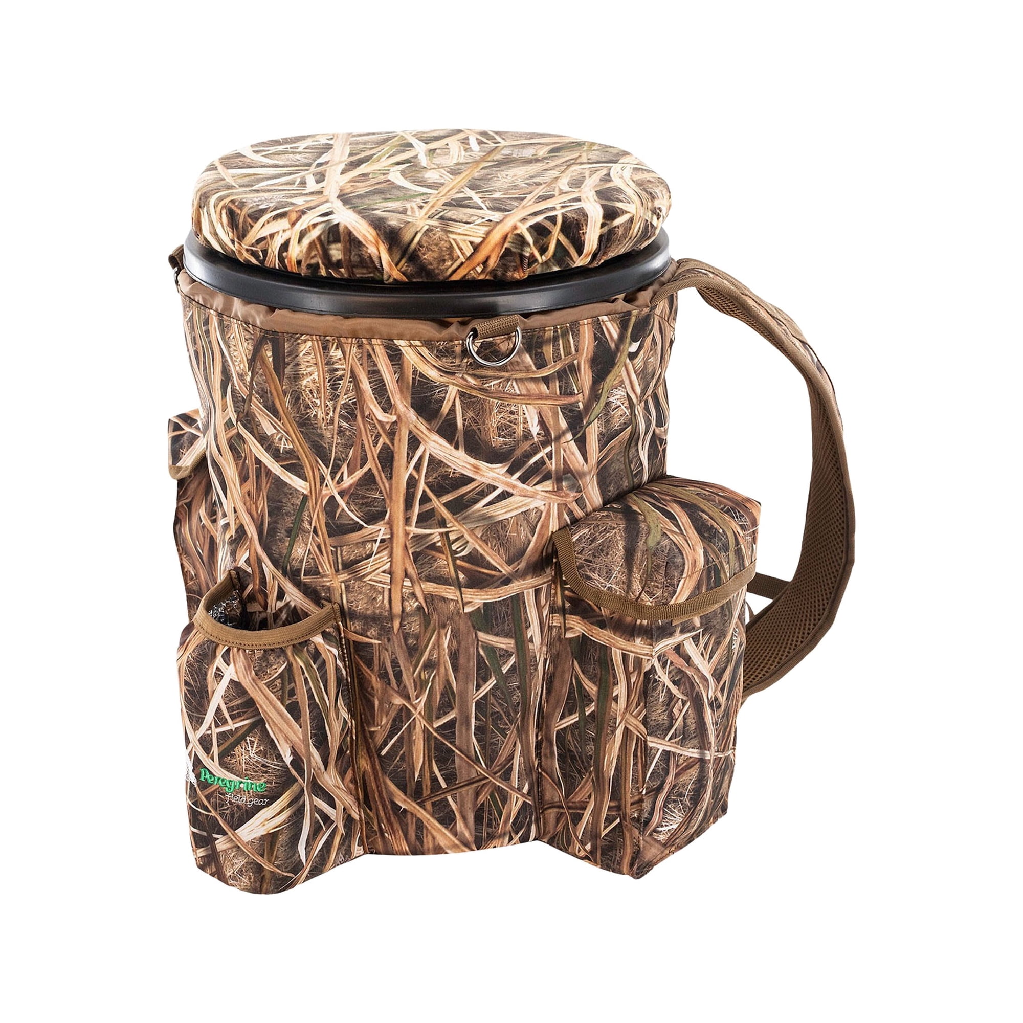 Peregrine Field Gear Venture Hunting Bucket Seat Pack Lite Mossy Oak Shadow Grass Blades