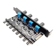 thumbnail image 2 of 12V 8 Way Computer Case Cooling /3-pin Variable Controller Computer Adapter - 6 Set F, 2 of 4