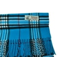 thumbnail image 2 of Unisex Winter Tartan Plaid Scarves Wool Feel Classic Super Soft Luxurious Scarf - Blue, 2 of 3