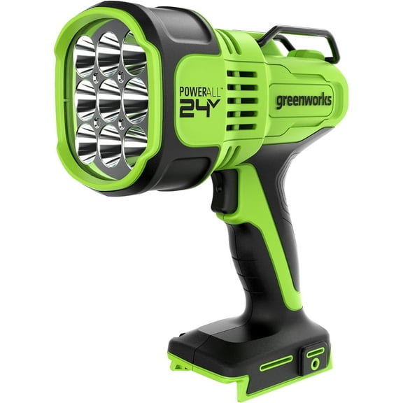 Greenworks 24V LED Spot Light, 3000 Lumen Handheld Flashlight, Variable Brightness Spotlight, Tool Only