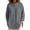 BB-Dark Gray-women tops, variant on Hfnxid 3/4 Length Sleeve Womens Tops Loose Fit Button Down Shirts Dressy Casual Crew Neck Blouses Lightweight Fall Tshirts Dark Gray M