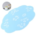 thumbnail image 2 of Fontaine à Eau pour Animaux Set de Table en Silicone Réutilisable Cuisine Animaux Alimentation Bureau Décoration Tapis Repas Bleu, 2 of 9