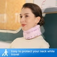 thumbnail image 5 of Velpeau Neck Brace for Pain Relief and Support for Women & Men, B.Duck Soft Foam Cervical Collar for Sleeping, After Whiplash or Injury (Pink, Large), 5 of 6