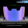 thumbnail image 6 of Cannon Sports Football Visor - Flat Lens Technology, UV Protection & Scratch-Resistant - Fits Adult & Large Youth Football Helmets (Metallic Blue), 6 of 8