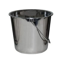 GRIP 1 Gallon Stainless Steel Bucket for Pets, Cleaning, Food Prep